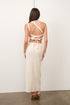 ONE SHOULDER TEXTURED MAXI DRESS